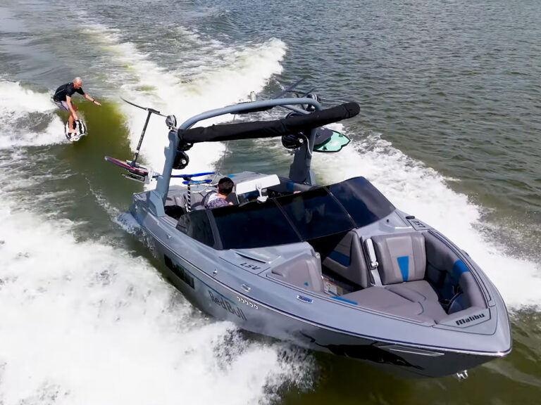 Brian Grubb riding behind a Malibu