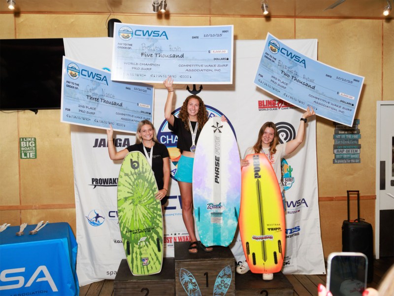 Female wakesurfing winners