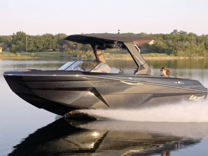 Tige boat on the water