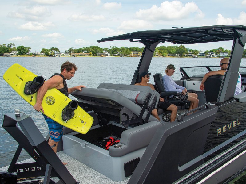 Revel aft storage