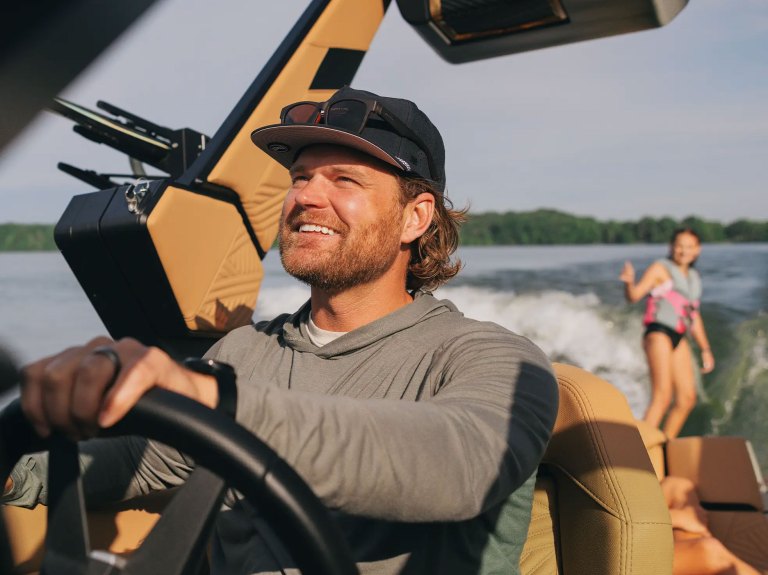 WKB426-Rule-The-Water26-2 Wakesurfing behind a MasterCraft boat
